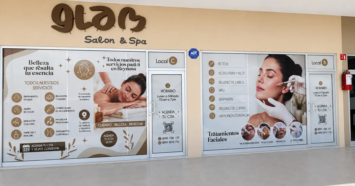 glam salón spa en Reynosa