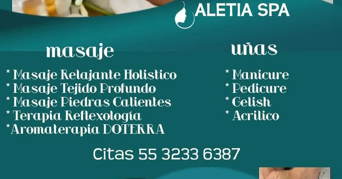 Aletia Masajes Spa & uñas, manicure, pedicure