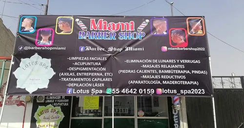 Lotus spa/Barberia Miami Barber Shop, negocios en Chalco, Estado de México
